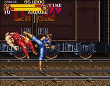 une photo d'Ã©cran de Final Fight 2 sur Nintendo Super Nes